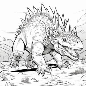 Stegosaurus in Action: Coloring Pages for the Passionate Young Paleontologists 2