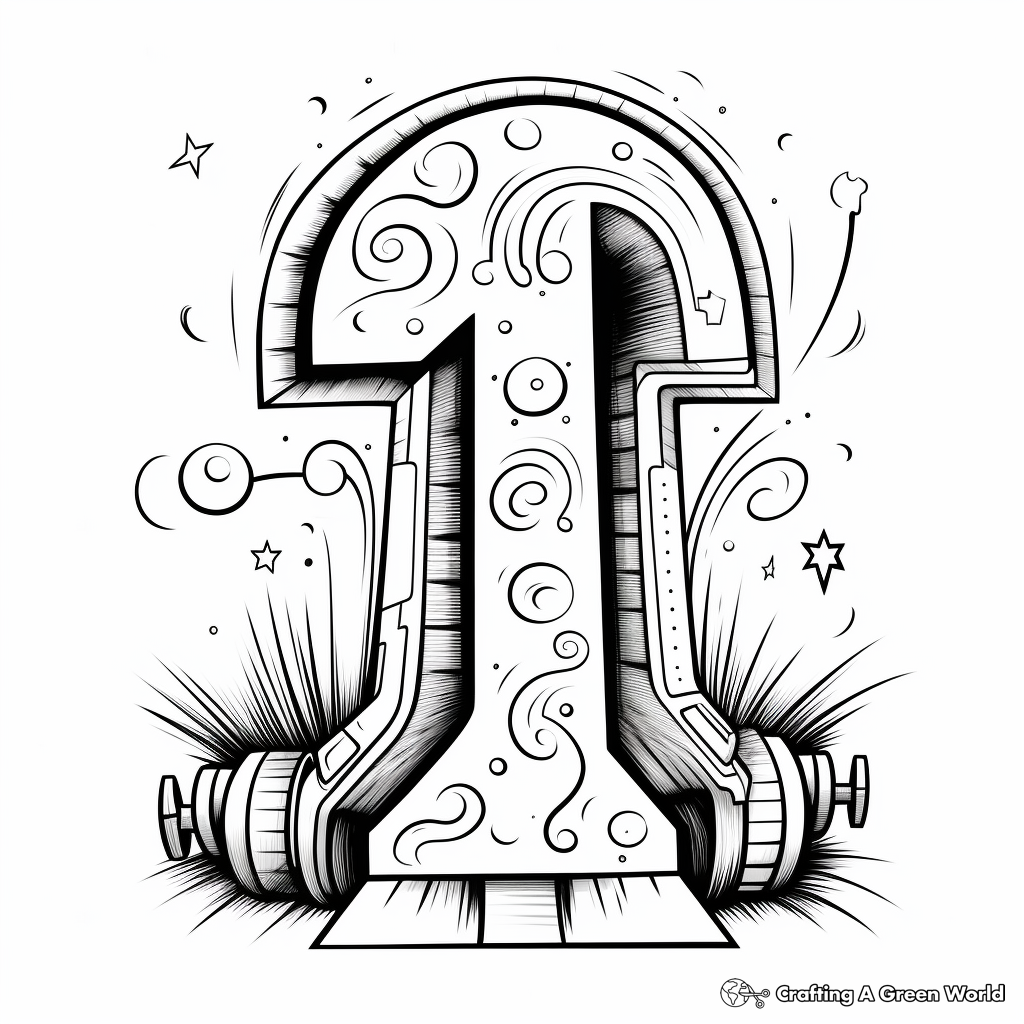 Stenciled Style Alphabet Coloring Pages 3