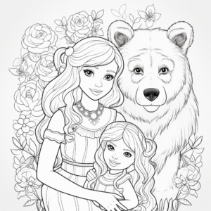 Storytime: Goldilocks & the Mama Bear Coloring Pages 1