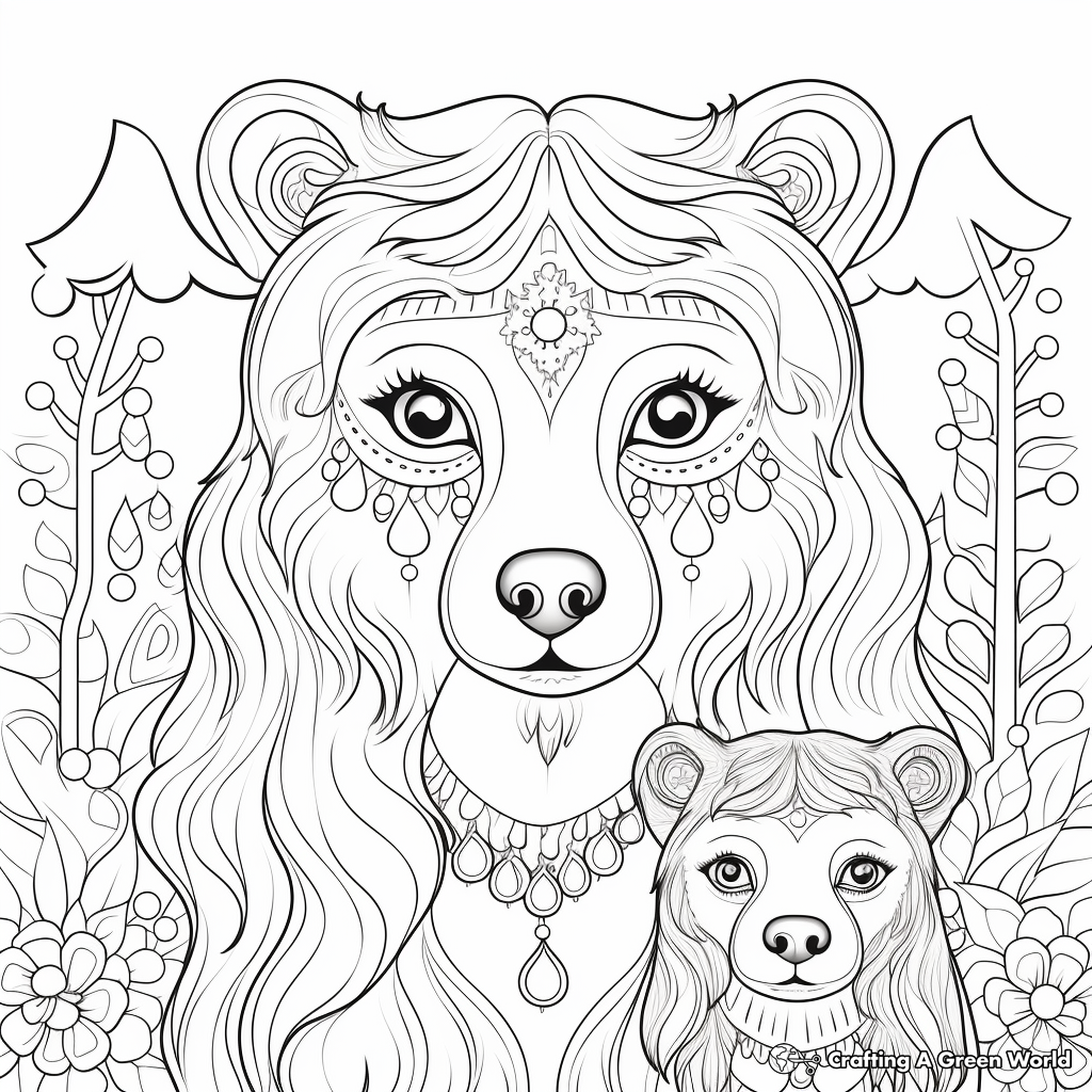 Storytime: Goldilocks & the Mama Bear Coloring Pages 3