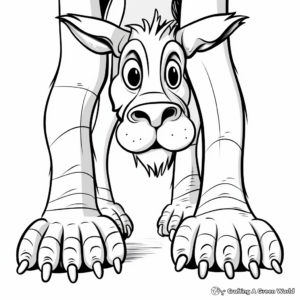Strange Animal Hooves and Toes Coloring Pages 4