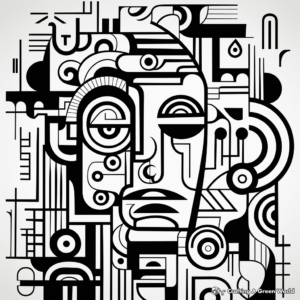 Stress-Relieving Abstract Designs Coloring Pages 4