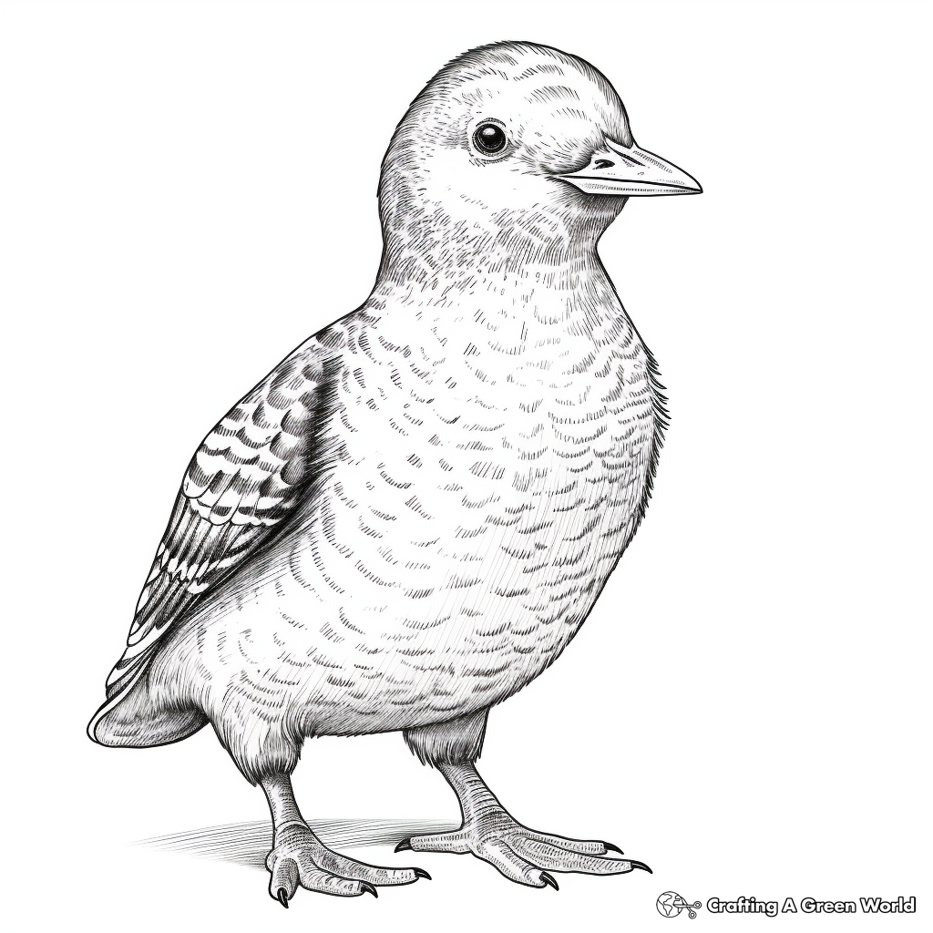 Striking Red-Bellied Woodpecker Coloring Pages 3
