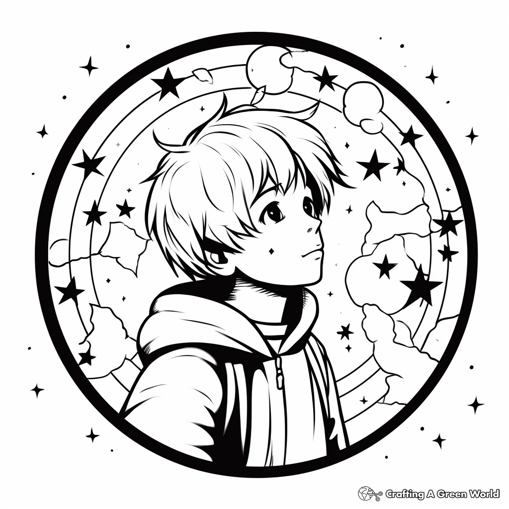 Striking Scorpius Constellation Coloring Pages 2