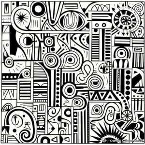 Stunning Abstract Patterns Coloring Pages for Adults 2