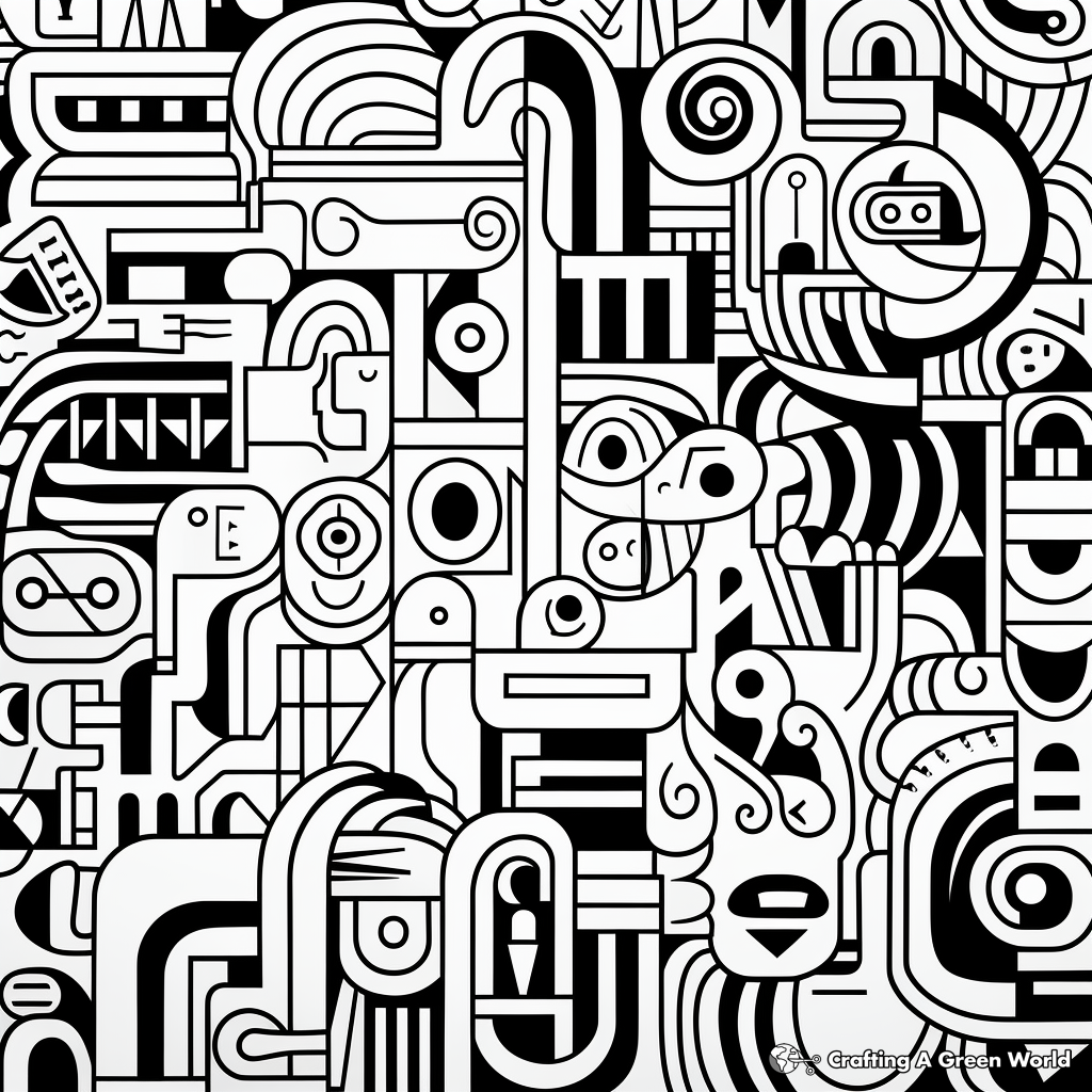 Stunning Abstract Patterns Coloring Pages for Adults 3