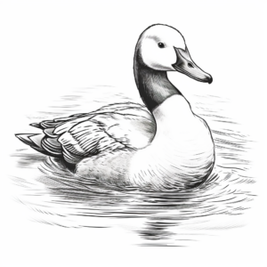 Stunning Common Loon Coloring Pages 2
