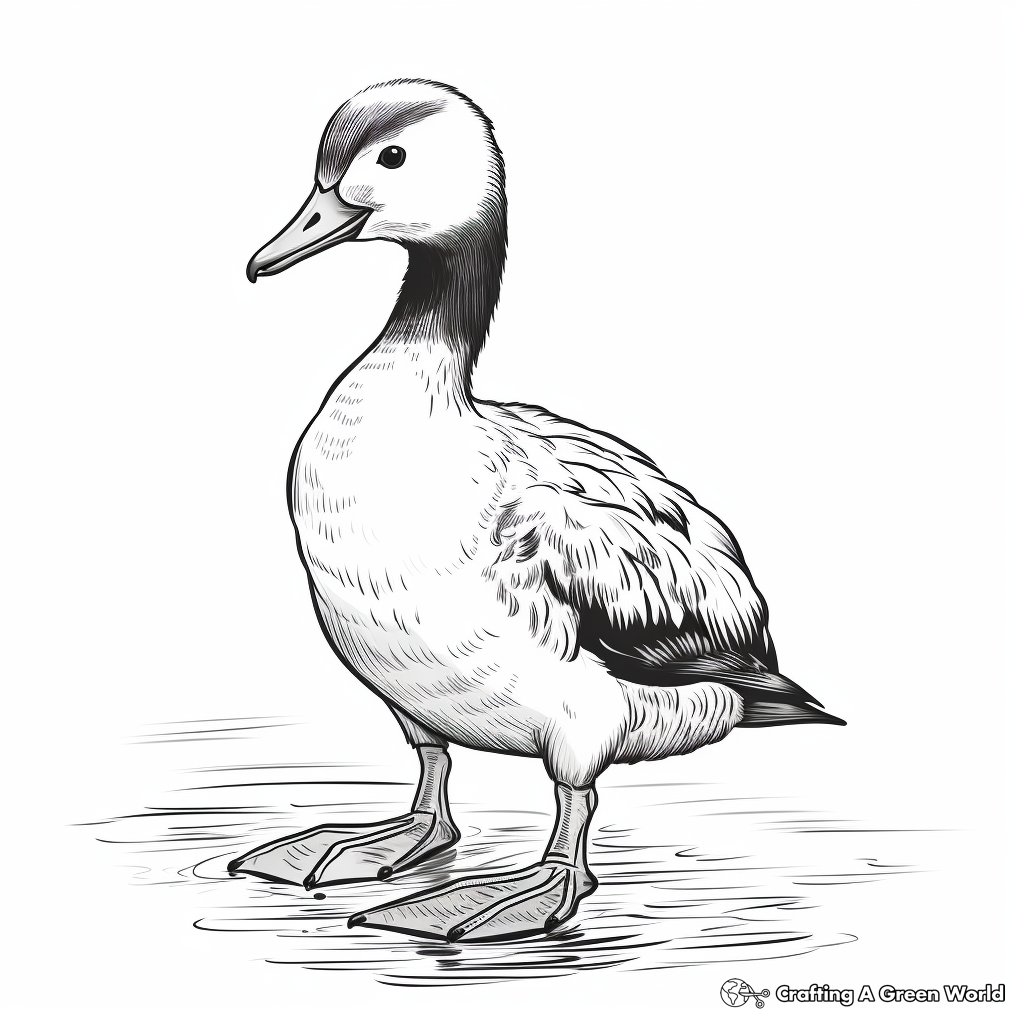 Stunning Common Loon Coloring Pages 3