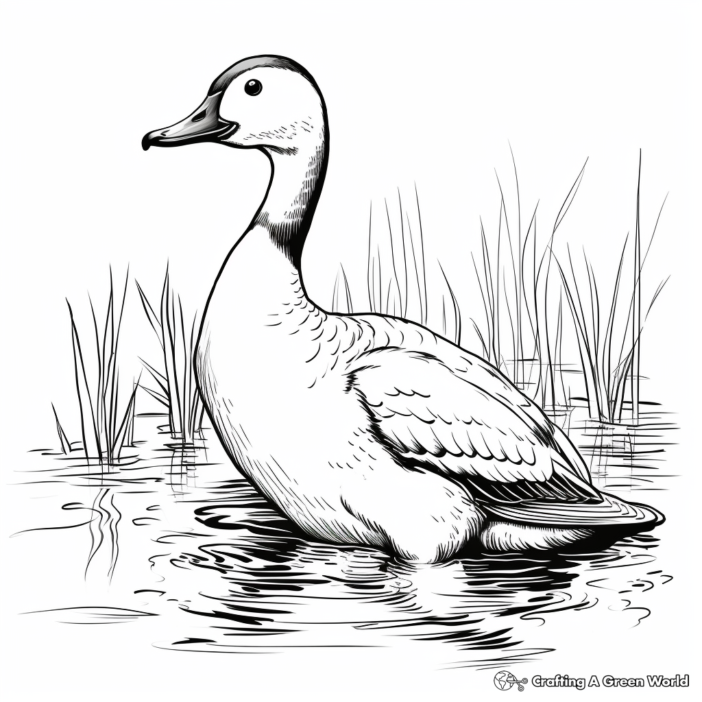 Stunning Common Loon Coloring Pages 4