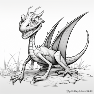 Stunning Detailed Dimorphodon Coloring Pages 3