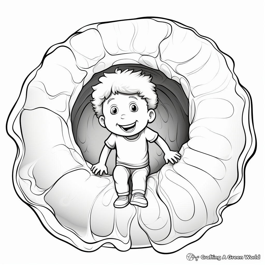 Stunning Geode Outline Coloring Pages 3