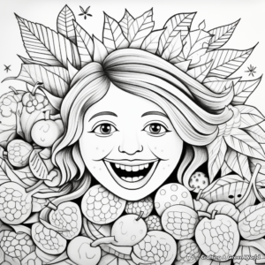 Stunning 'Joy' Fruit of the Spirit Coloring Pages for Creatives 1