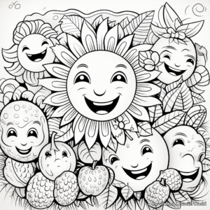 Stunning 'Joy' Fruit of the Spirit Coloring Pages for Creatives 4