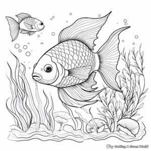 Stunning Ocean Life Coloring Pages 1