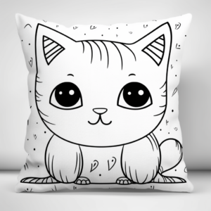 Stunning Siamese Pillow Cat Coloring Pages 3