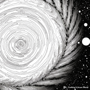 Stunning Spiral Galaxy Coloring Pages 1
