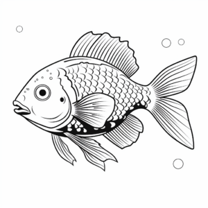 Stunning Spotted Sunfish Printable Coloring Pages 2