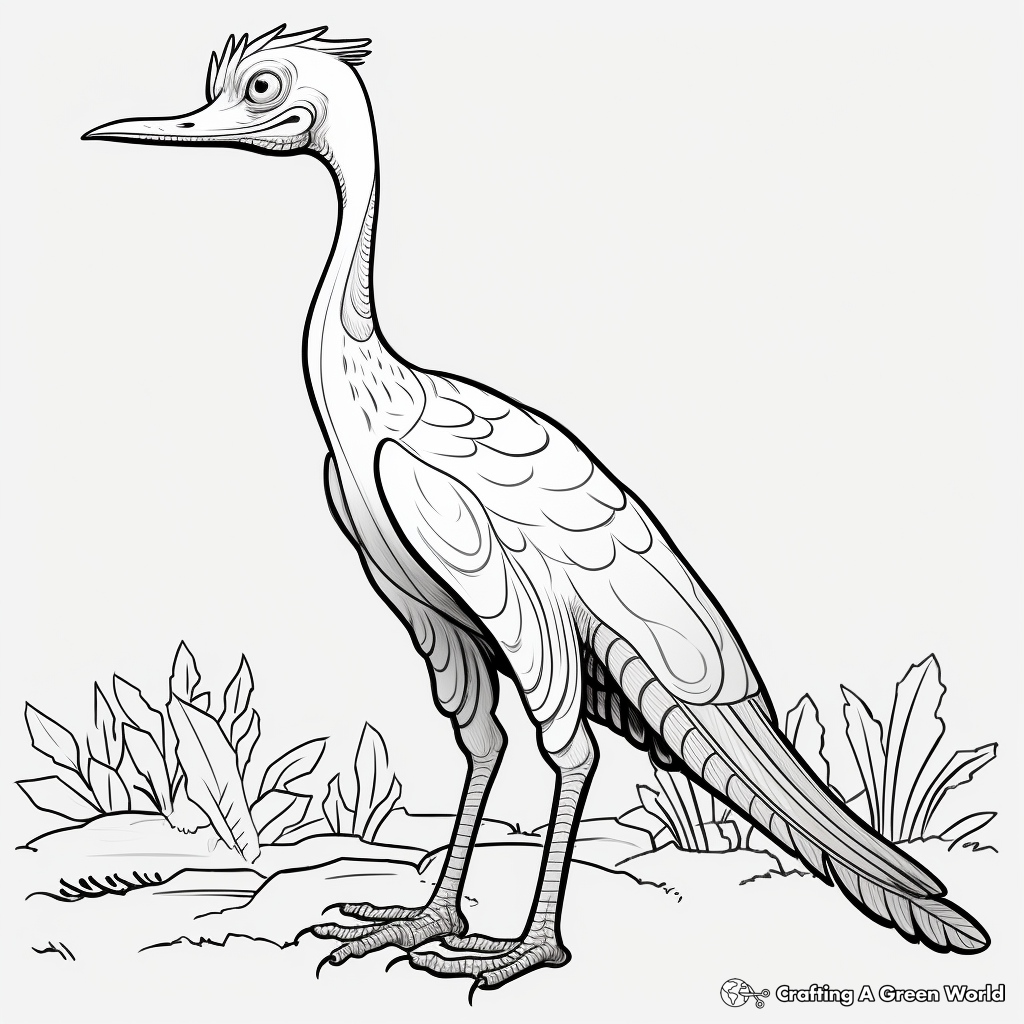Stunning Troodon Fossil Coloring Pages 4