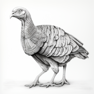 Stunning Wild Turkey Coloring Pages 3