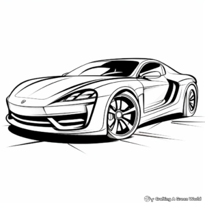 Stylish Sports Car Coloring Pages 3