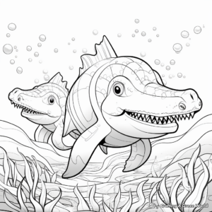 Stylish Thalassomedon Coloring Pages 3