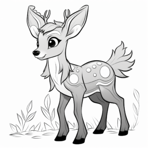 Stylized Deerling Coloring Pages For Artists 2