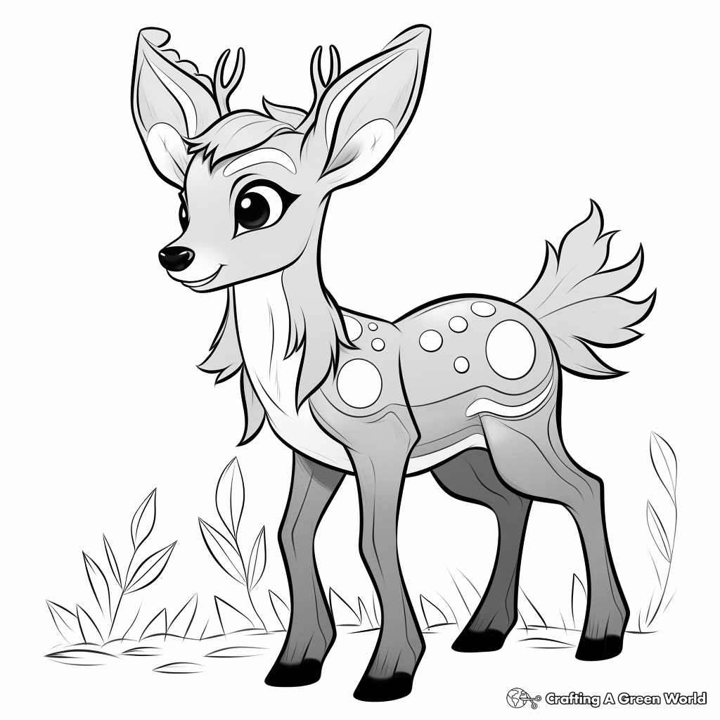 Stylized Deerling Coloring Pages For Artists 2