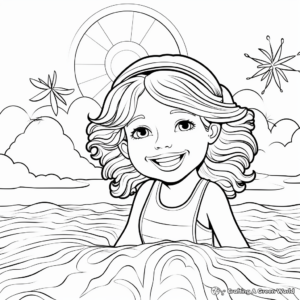 Sunny Summer Coloring Pages 3