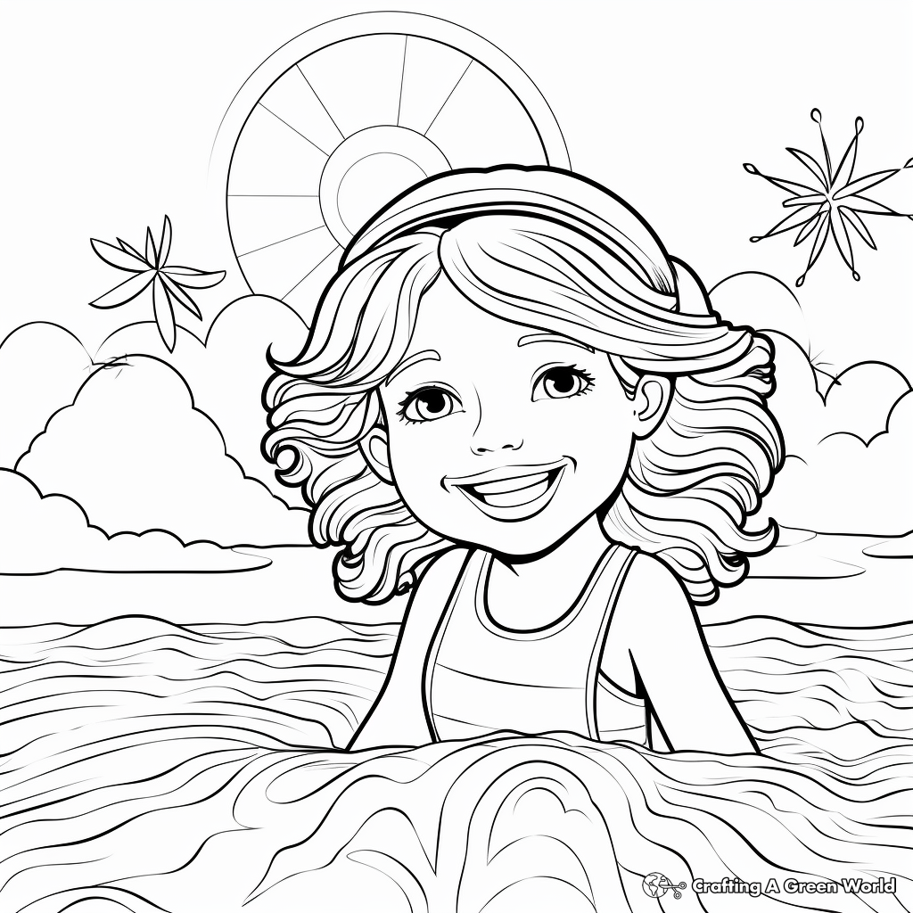Sunny Summer Coloring Pages 3