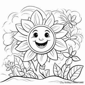 Sunny Summer Coloring Pages 4
