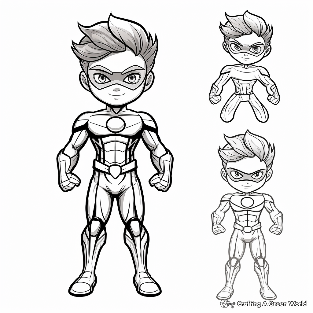 Superhero Suit Coloring Pages 2