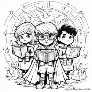 Supernatural Sorcerers Coloring Pages 1