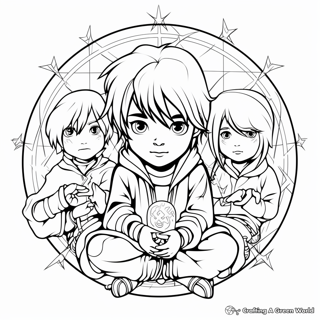 Supernatural Sorcerers Coloring Pages 4