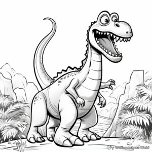 Supersaurus in Action Coloring Pages 3