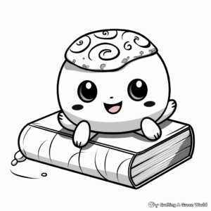 Sushi Doughnut Coloring Pages 2