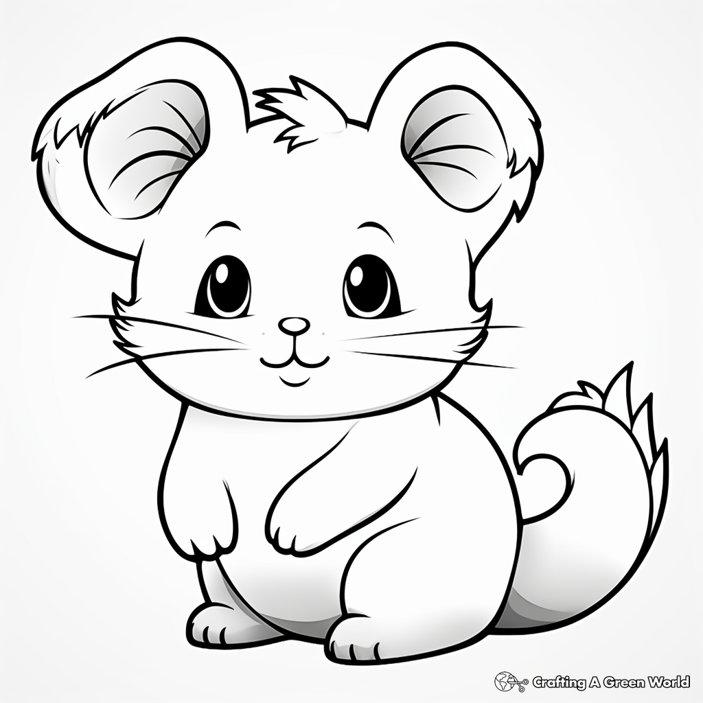 Sweet Baby Chinchilla Coloring Pages 2
