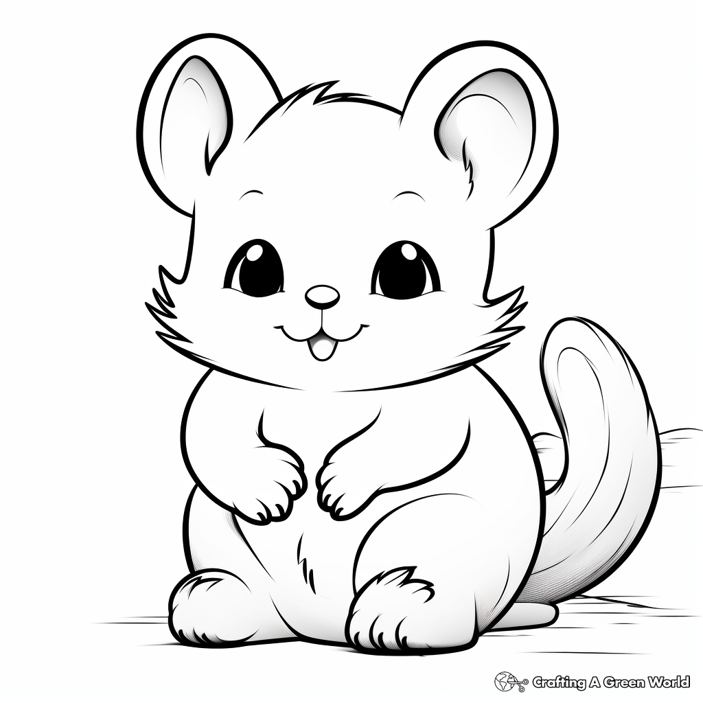 Sweet Baby Chinchilla Coloring Pages 3
