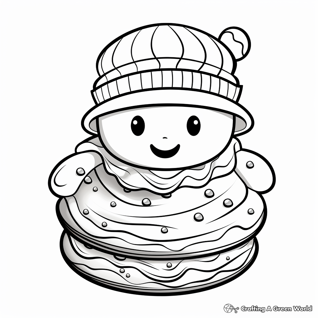 Sweet Christmas Cookie Coloring Pages 1