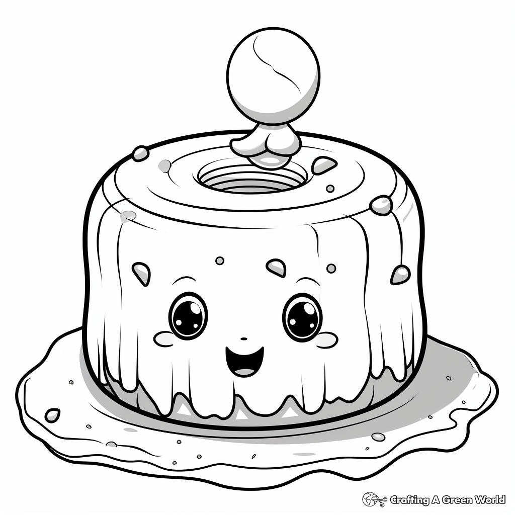 Sweet Donut Coloring Pages 3