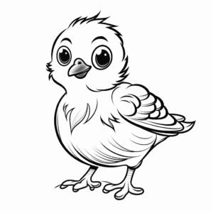 Sweet Dove Coloring Pages for Peaceful Moments 1