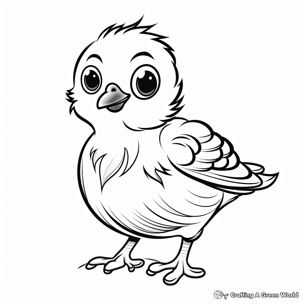 Sweet Dove Coloring Pages for Peaceful Moments 1