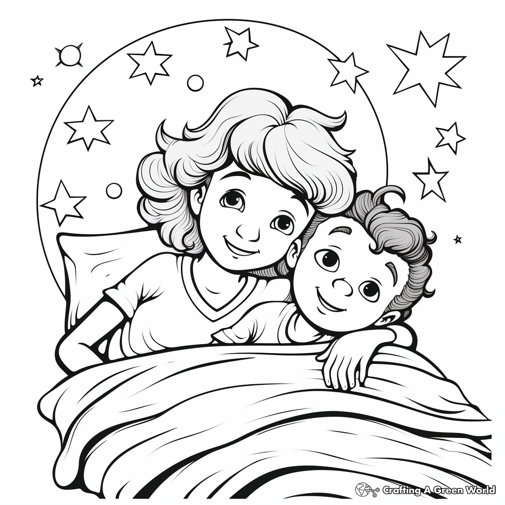 Sweet Dreams: Bedtime Inspirational Coloring Pages 1