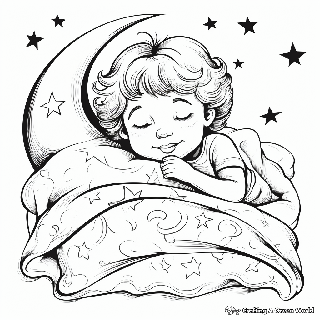 Sweet Dreams: Bedtime Inspirational Coloring Pages 2