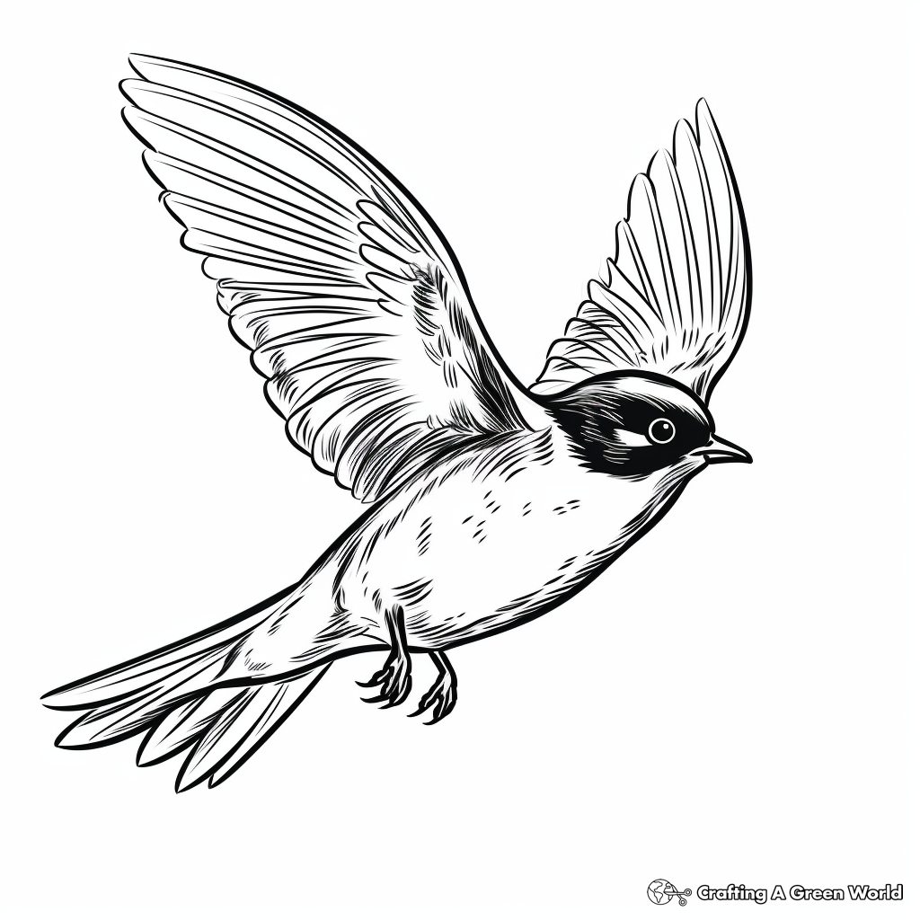 Swift Swallow Swooping Down Coloring Pages 3