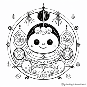 Symmetrical Zen Doodle Coloring Pages 4