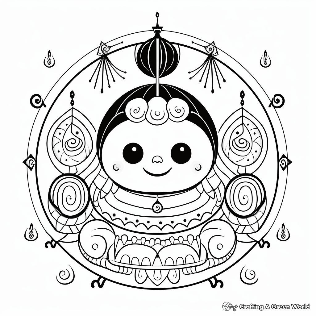Symmetrical Zen Doodle Coloring Pages 4