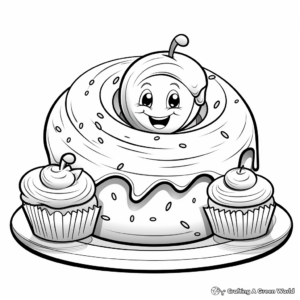 Tasty Donut Coloring Pages for A Sweet Treat 3