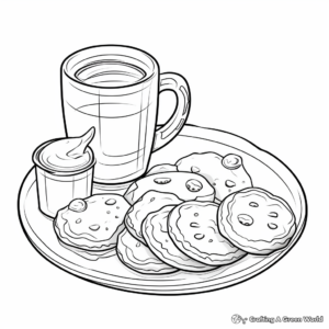 Teatime Biscuit Coloring Pages for Children 1