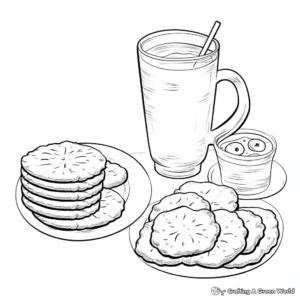 Teatime Biscuit Coloring Pages for Children 3