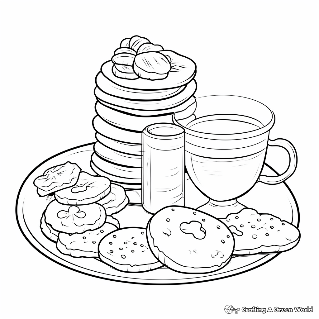 Teatime Biscuit Coloring Pages for Children 4
